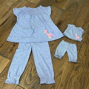 American girl PJ set